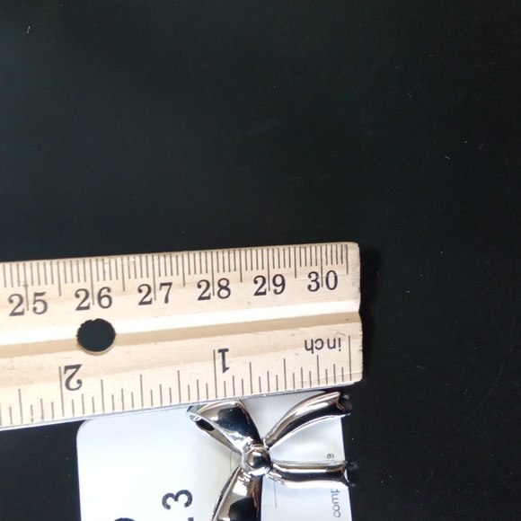 Silver Bow Post Earrings NEW - Picture 5 of 6